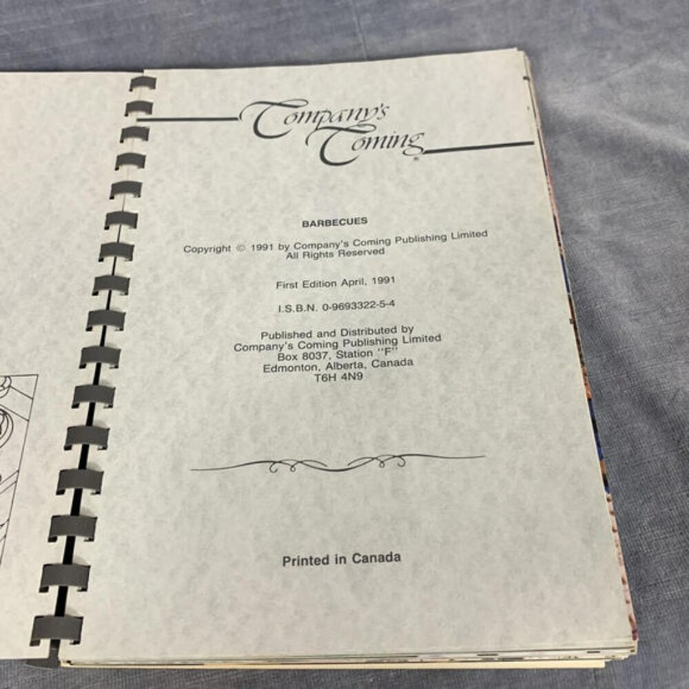 Companys Coming Barbeques Vintage 1991 Paperback BBQ Cookbook - Picture 3 of 4